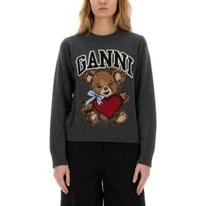 Ganni Graphic Bear Jersey - NWT